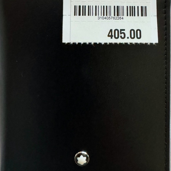 Montblanc Black Leather Meister Wallet 6cc with Iconic Emblem, 100% Genuine, NWT - Picture 12 of 12